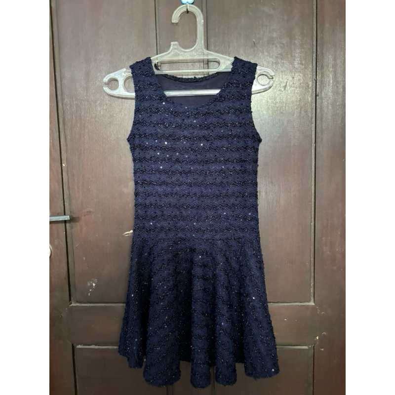 navy bling dress