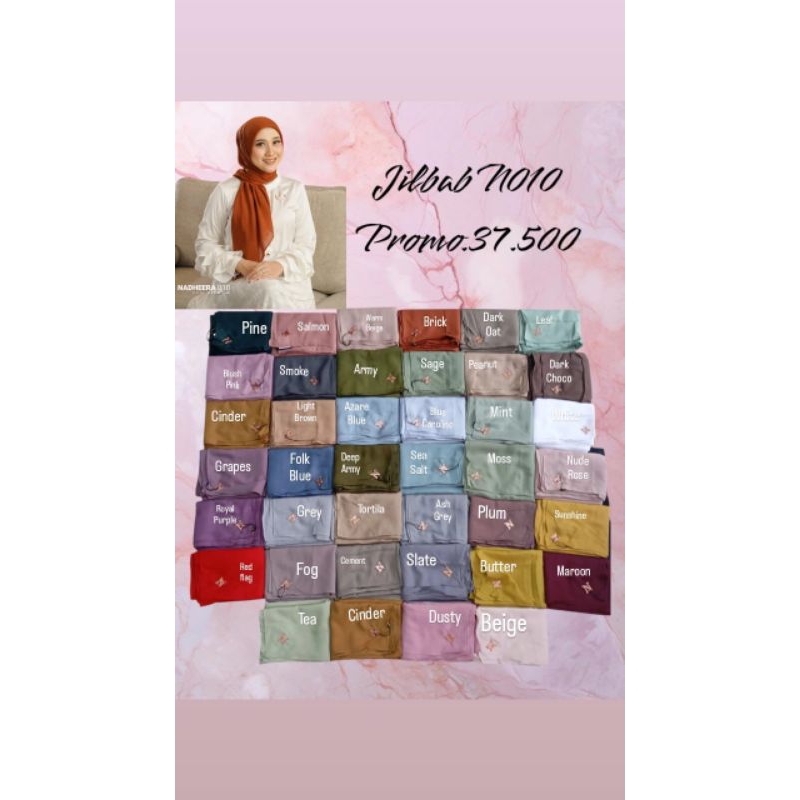 jilbab voal nadheera luxury N 010 || jilbab hijab N 010 special price || jilbab voal N010 promo nadh