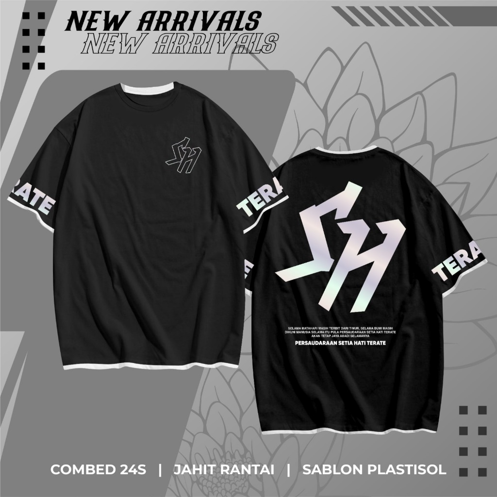 KAOS SH TERATE MENYALA DALAM GELAP / KAOS PSHT MENYALA
