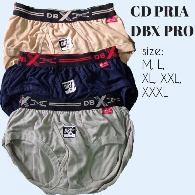 CD PRIA DBX PRO MEN KARET PINGGANG BOXER/sempak pria dbx double men