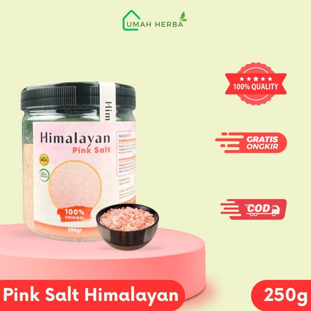 

Garam Himalaya 500 Gram 100% Original Pink Himalayan Salt Original Premium
