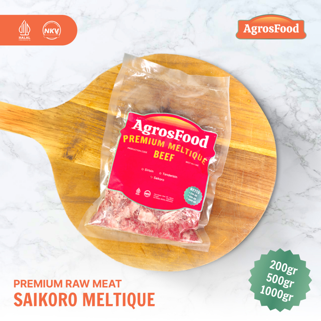 

Daging Sapi Meltique Saikoro / Agros Food Meltique Beef Premium