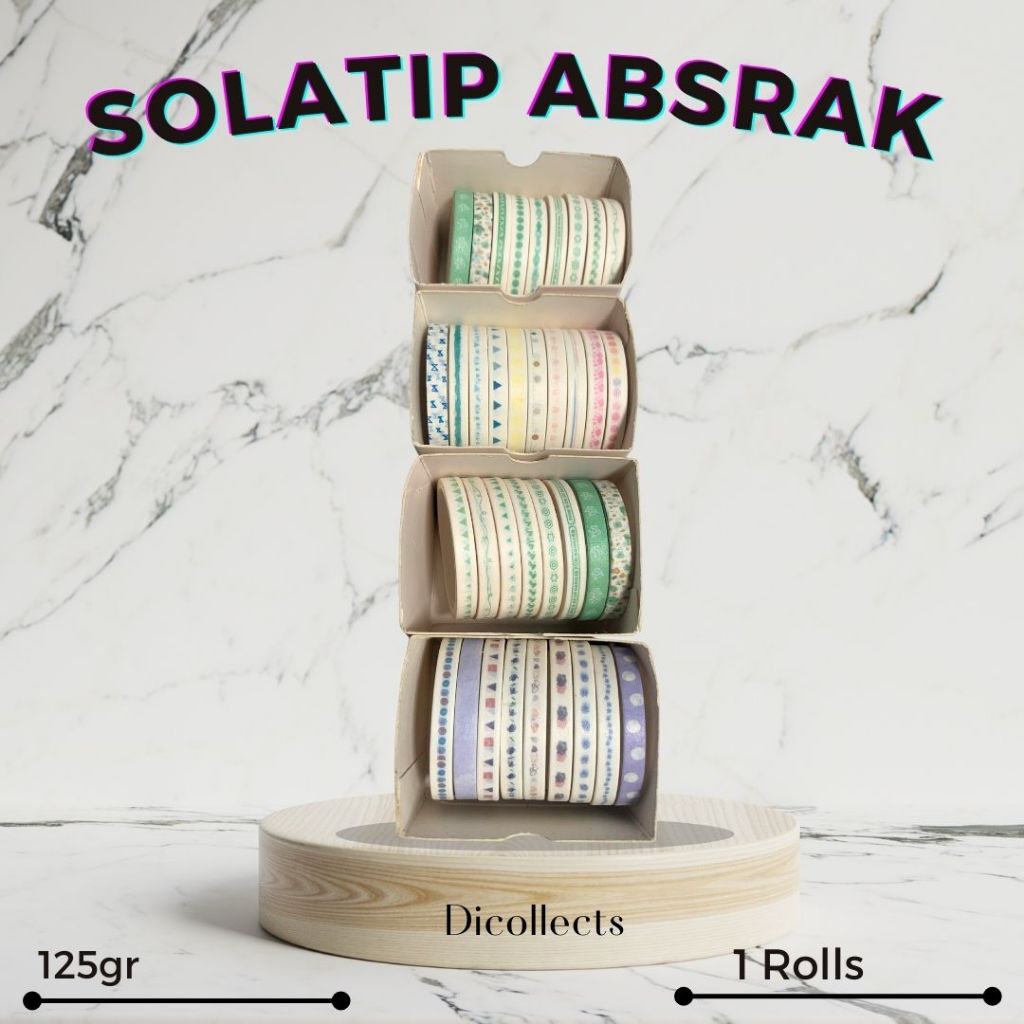 

SELOTIP ABSTRAK WASHI TAPE AESTHETIC DIY VINTAGE