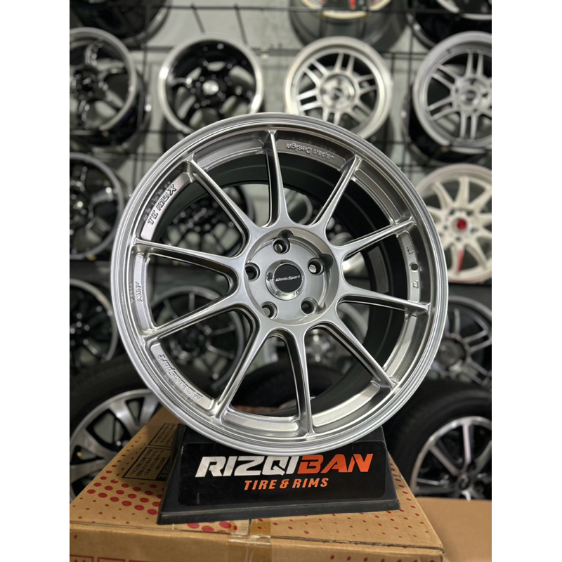 velg wedsport tc105 hyper silver r18 pcd 5x114 kondisi baru