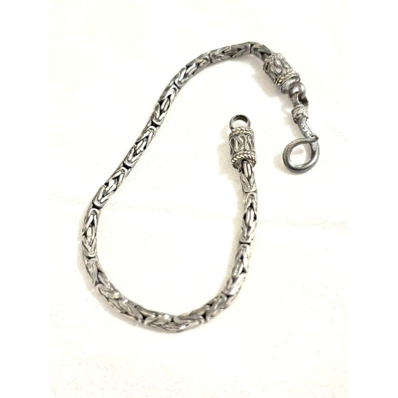 Gelang Perak murni  silver 925 dari Bali motif borobudur