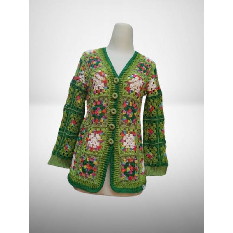 cardigan granny square