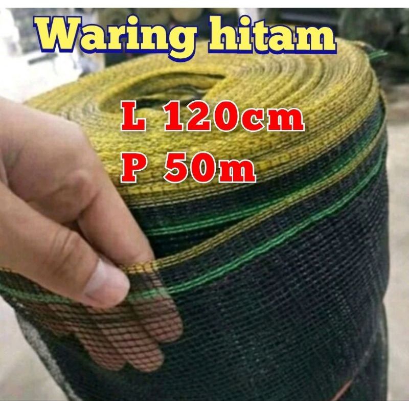 jaring waring TL singel ukuran panjang 50m-100m x lebar 1,2m untuk pagar tanaman/peliharaan