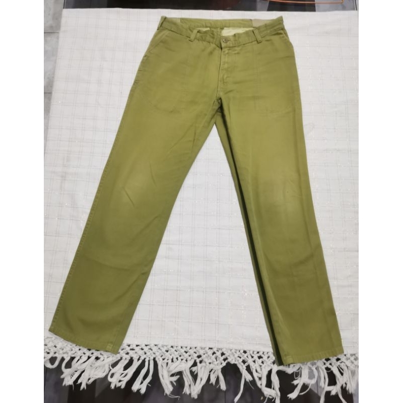Celana Gung Ho Fatigue Pants, Olive, 32