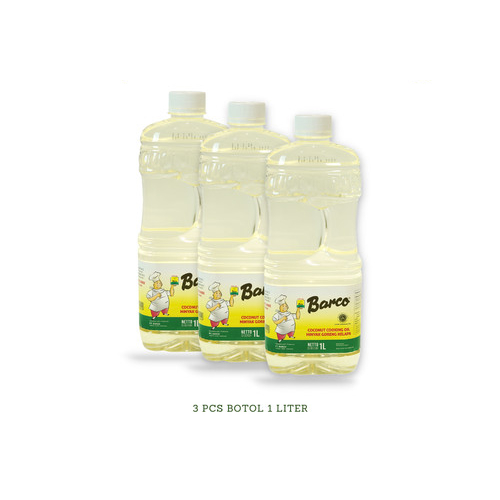 

Barco 1 Liter 3 Botol Minyak Goreng Kelapa