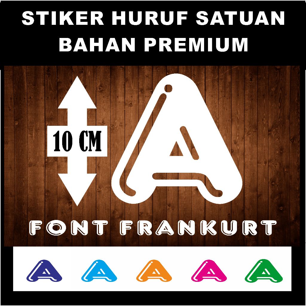 

STIKER CUTTING HURUF / ABJAD - FONT WARNA PUTIH - JUAL SATUAN NAMA FONT FRANKRUT - UKURAN 10 CM