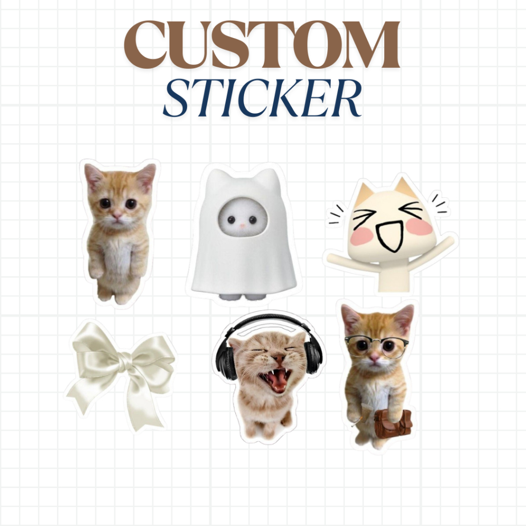 

CUSTOM STICKER BEBAS [SUDAH TERMASUK CUTTING]