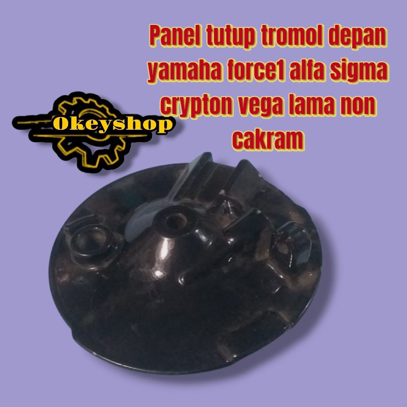 Panel tutup tromol depan yamaha force1 alfa sigma crypton vega lama non cakram