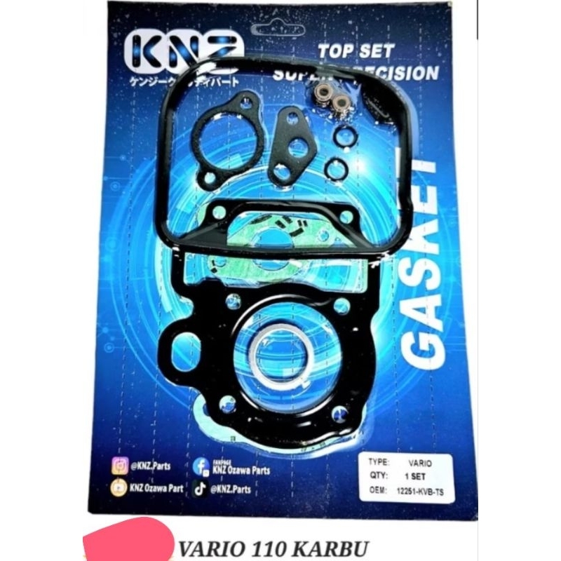 Paking KNZ Gasket Top Set Vario 110 Karbu KVB Merk KNZ