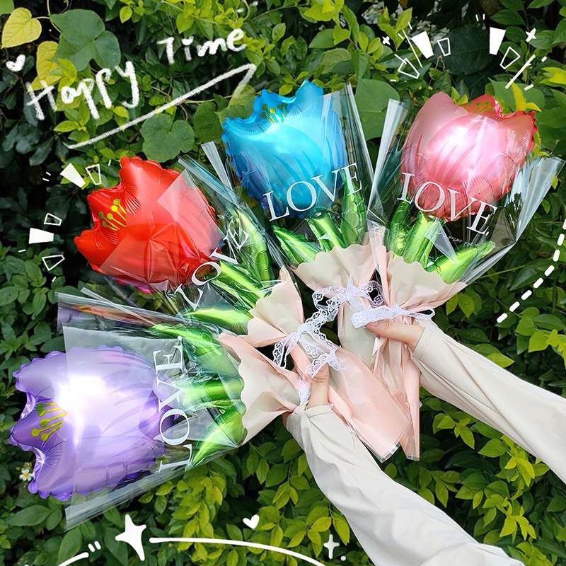 [ Stellar Official ] Bouquet Tulip balon bouquet balon party dekorasi party balloon flower flower bo