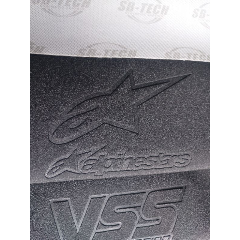 lapis jok motor kesat kasar amplas pasir SB-tech original, kulit jok motor roadrace kain jok motor R