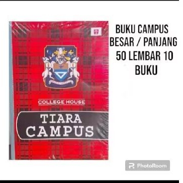

Buku tulis tiara campus 50 lembar 1 pack isi 10 buku