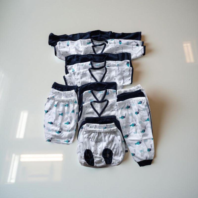 Baju bayi celana bayi set warna navy Digico