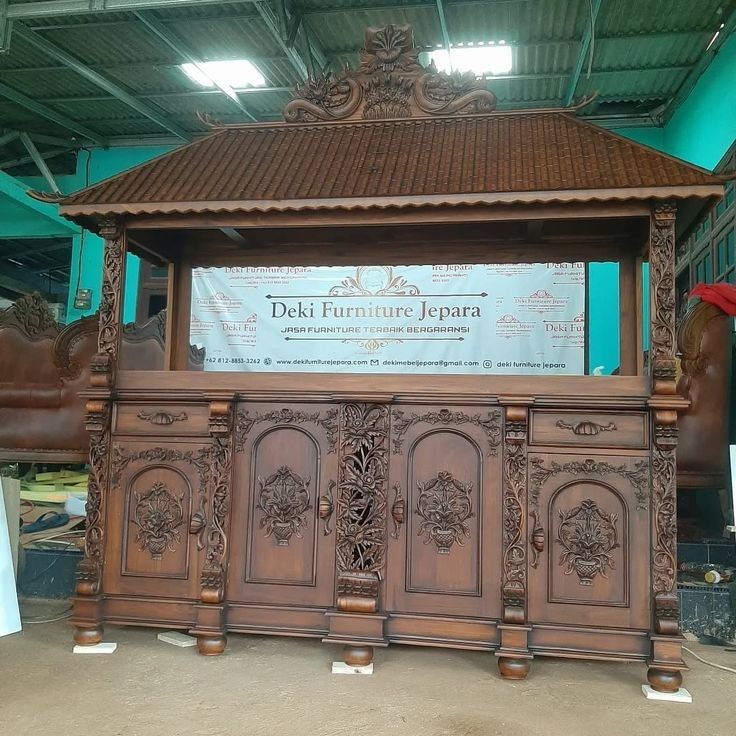 Aquarium Full Set Lengkap Meja Aquarium 250cm Jumbo Kayu Jati Jepara Besar
