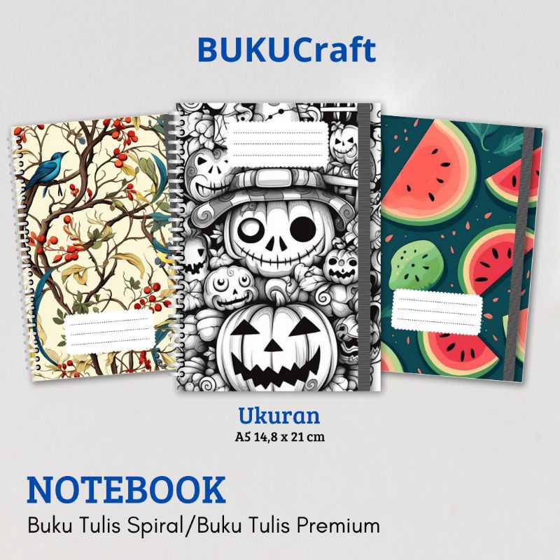 

Buku Tulis Catatan buku notebook buku diary Notebook Spiral A5 60 Lembar koleksi cover Estetik Viral Buku catatan Kekinian