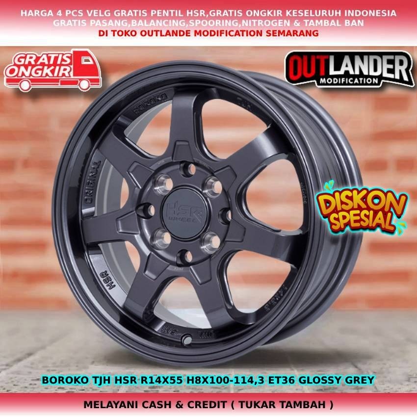 velg mobil racing r14, velg mobil xenia livina avanza kijang mobilio sigra agya calya boroko tjh r14
