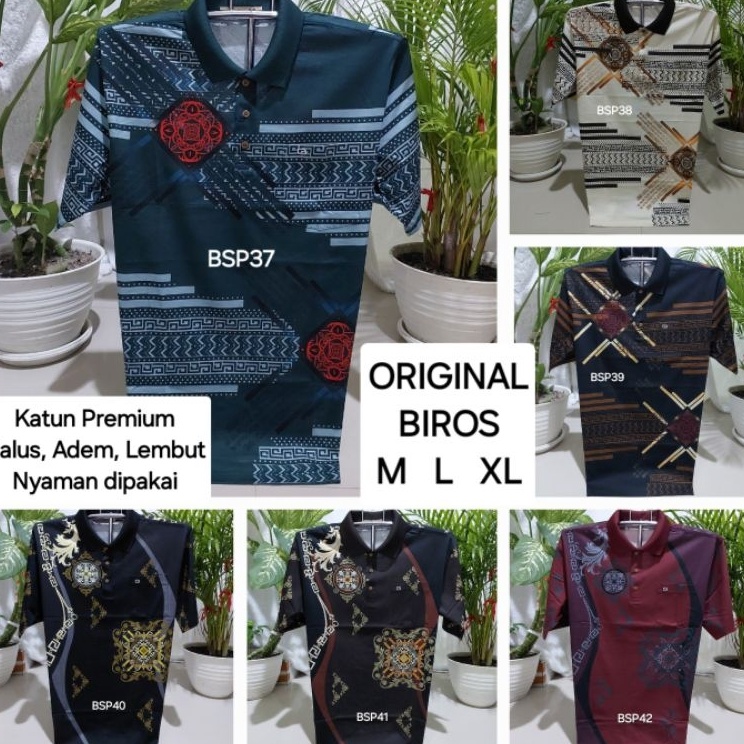 Hot Kaos Biros Platinum  Kaos Bapak kerah