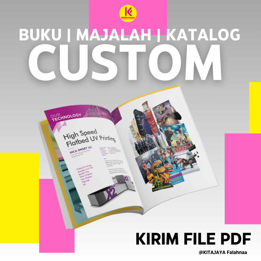 Print Buku/Majalah Full Colour B5 / A4