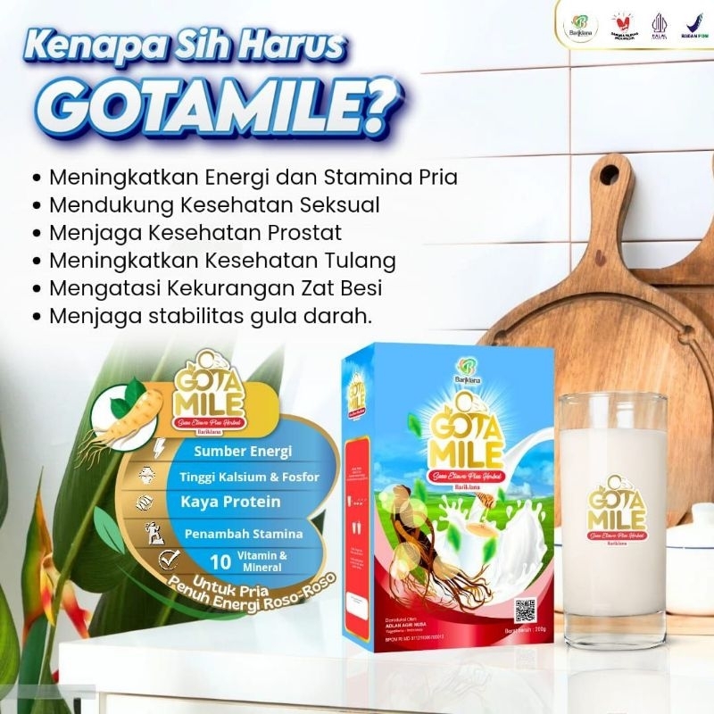

[ GOTAMILE FREE MADU ] Susu Kambing Etawa Gingseng | Solusi Roso Kuat Tahan Lama | Susu Kesehatan Pria