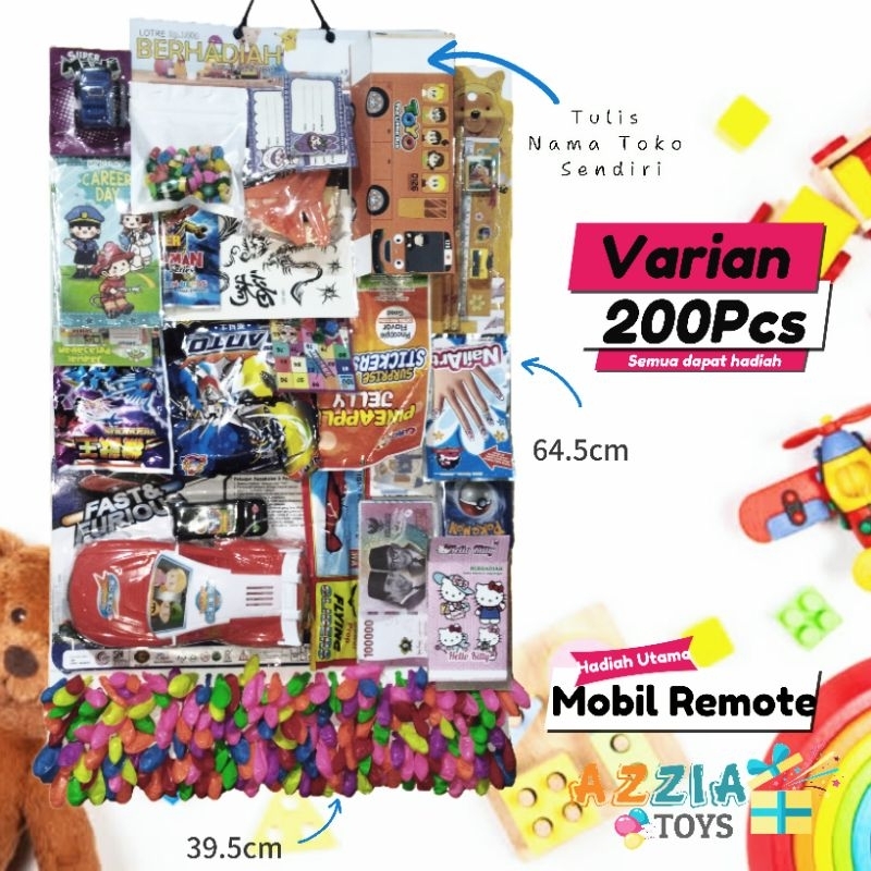 LOTRE BERHADIAH Cabutan balon Mainan Cowok 150-200pcs Rp.1000/balon