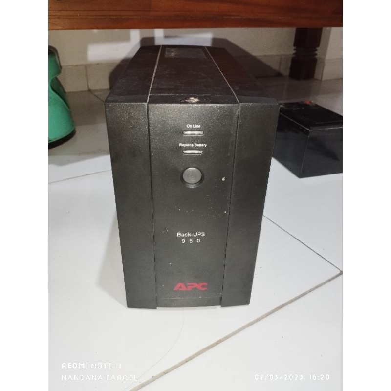APC Back-UPS 950 Single Battery 12V Bekas Normal