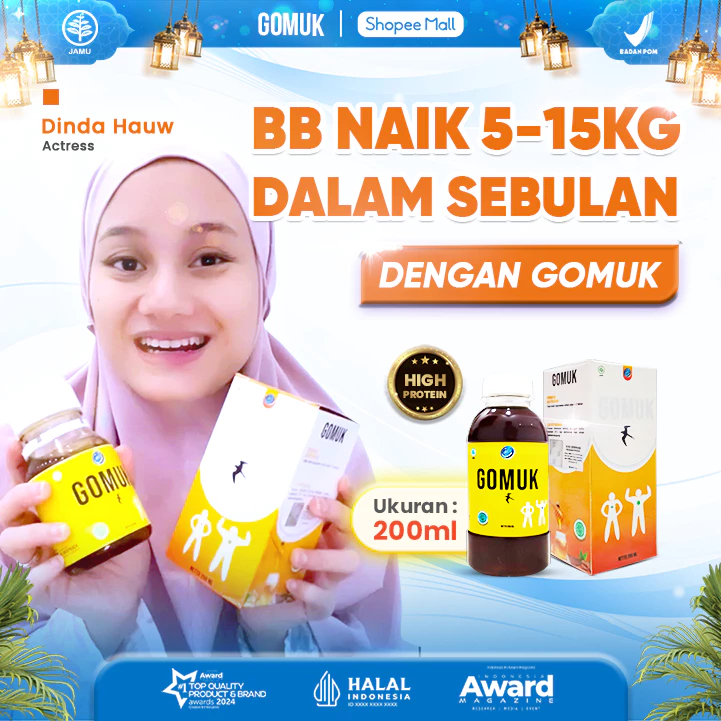 

Madu Gomuk 200ML - Gomuk Herbal Cara Mudah Menggemukkan Badan/ Solusi Terbaik