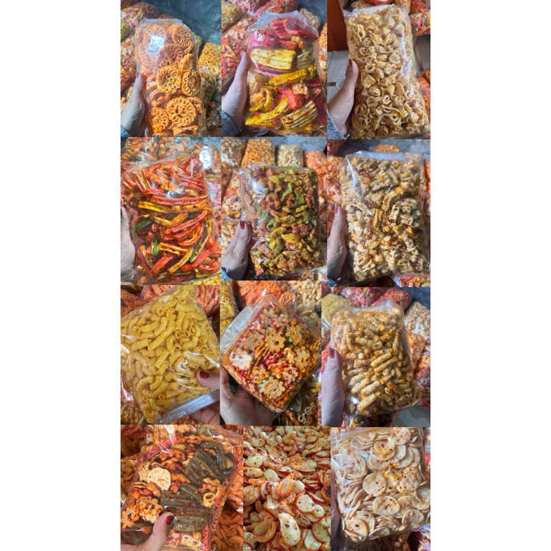 

Cemilan kerupuk pedas 250gr