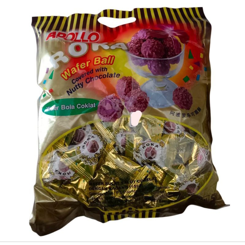 

Apollo rola wafer ball nutty chocolate 300gr