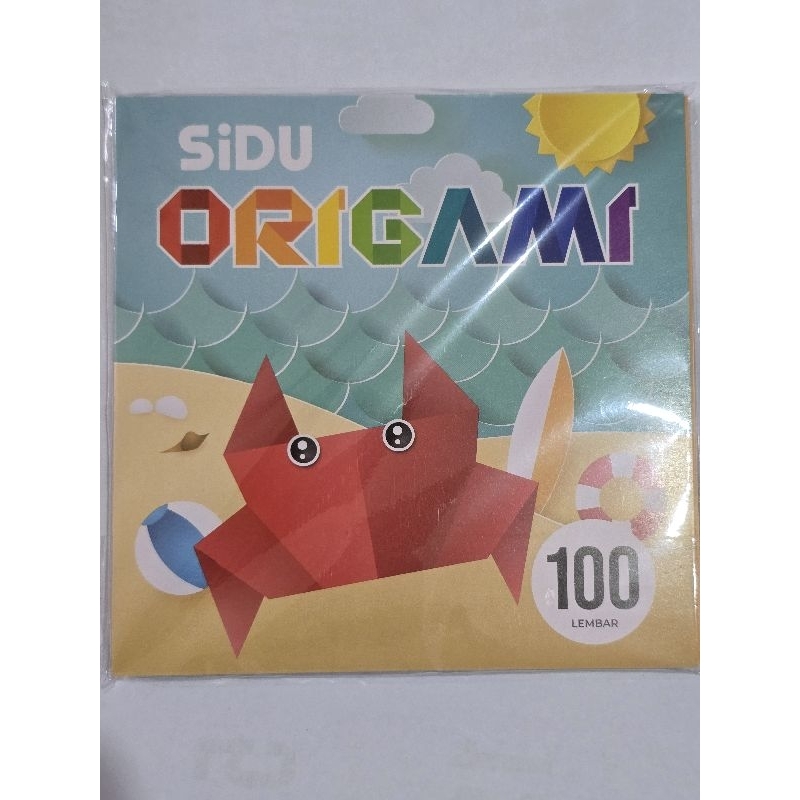 

ORIGAMI SIDU 100 LEMBAR UKURAN 12 x 12 14 x 14 16 x 16 cm Kertas Lipat Berwarna Sinar Dunia