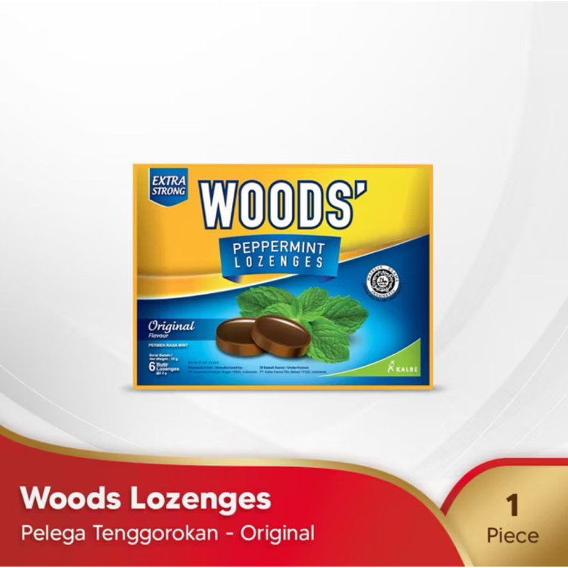 

Woods Lozenges Original - Pelega Tenggorokan