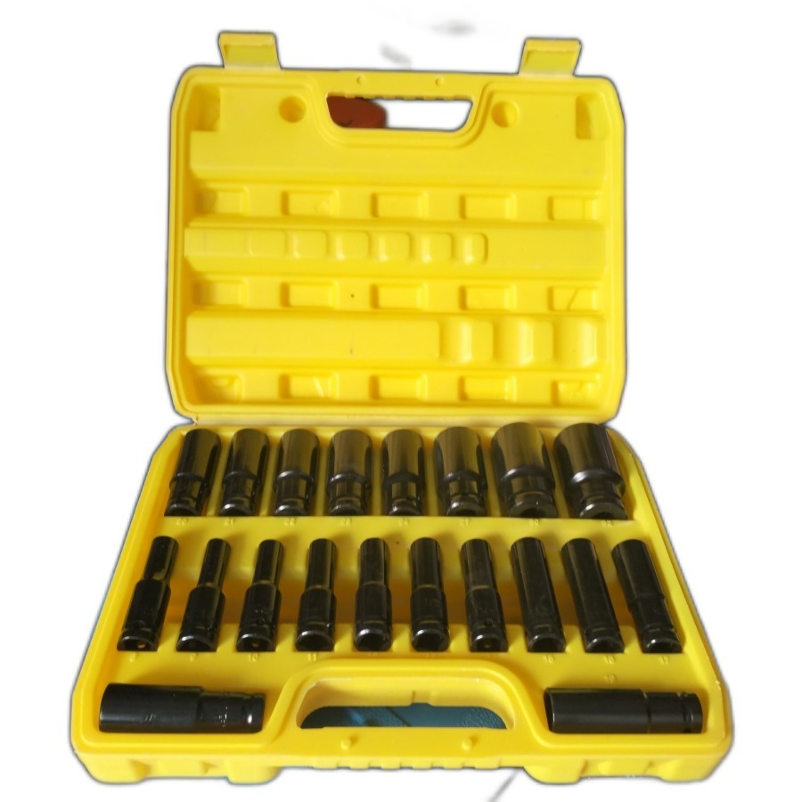 MATA KUNCI SOK IMPACT DRIVER SOCKET SLEEVE IMPACT WRENCH 1 SET 20PCS