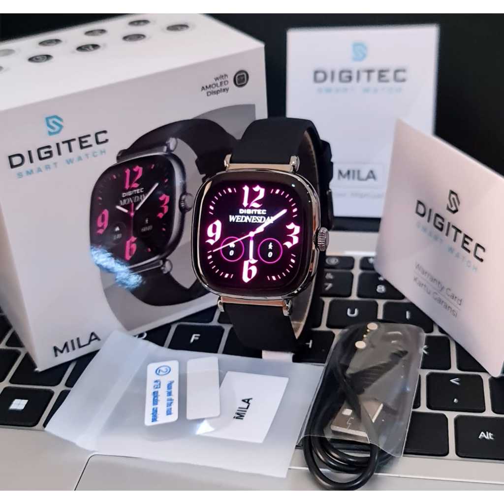 Jam Tangan Wanita Digitec Smartwatch Mila Original Amoled 38mm