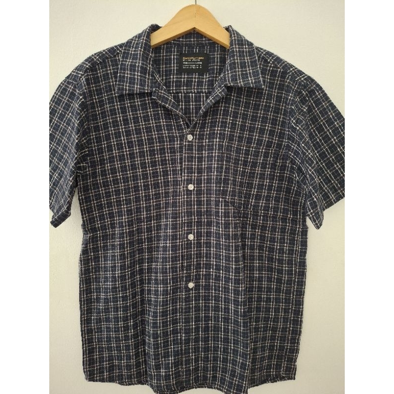 Kemeja flanel lengan pendek Erigo uk L (preloved)