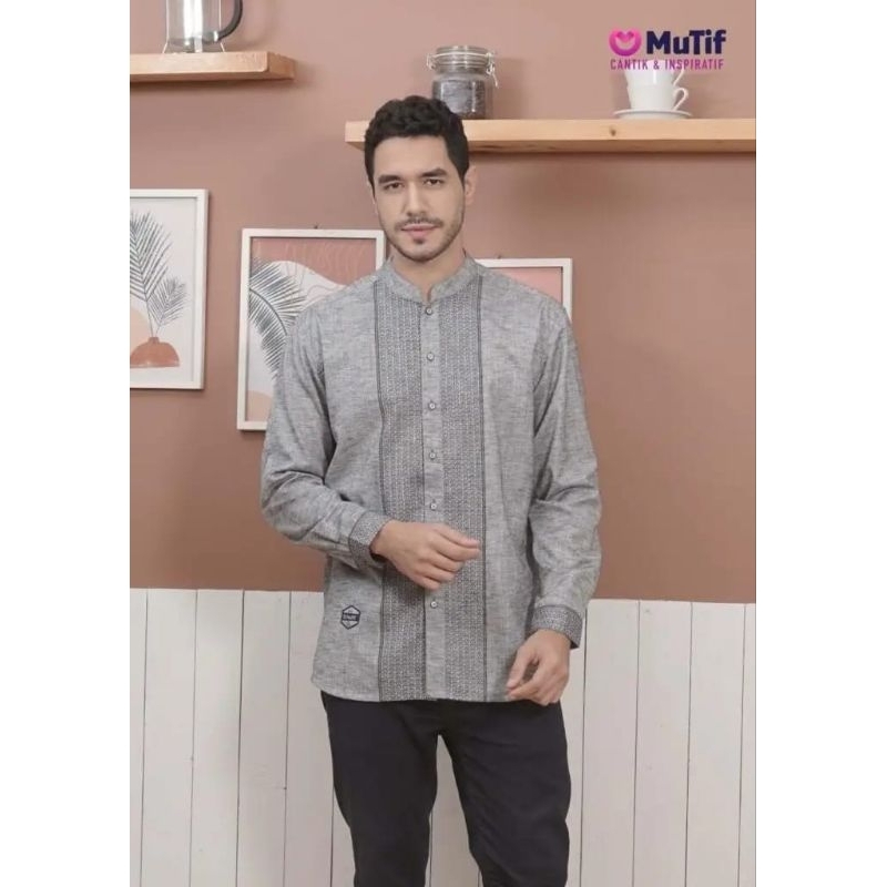 Koko Mutif Alridho Koko Pria Lengan Panjang Dewasa Muslim