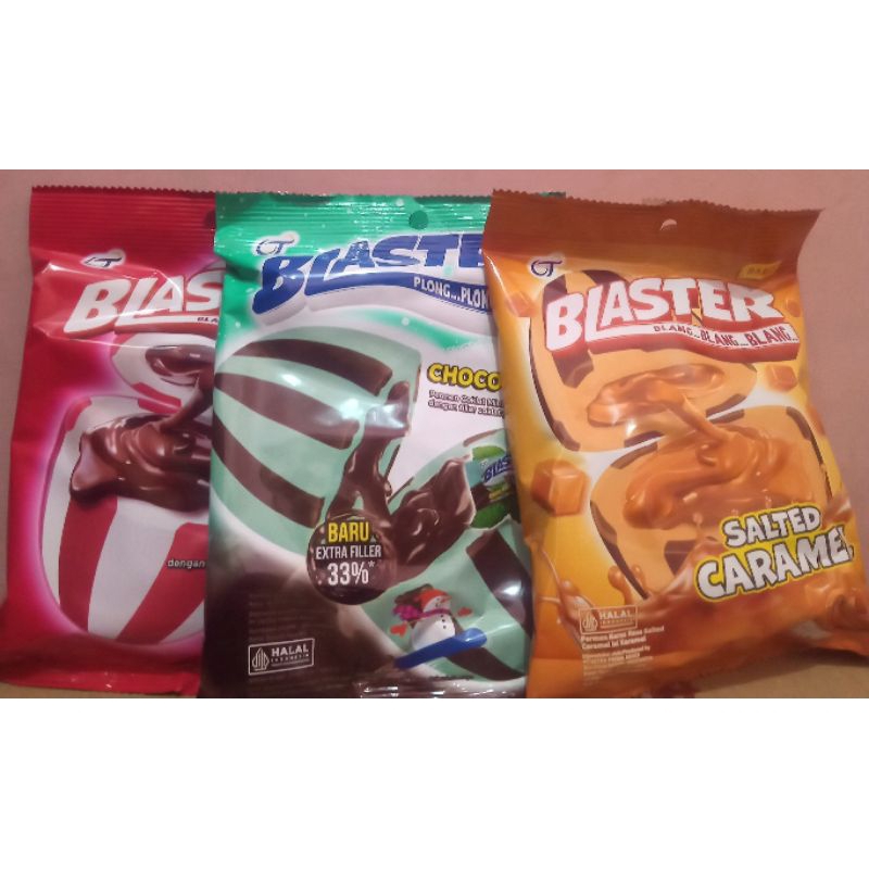 

[1 Bungkus]Permen Blaster 120gr [isi-+50 biji] Neapolitan, Choco Mintz, Caramel