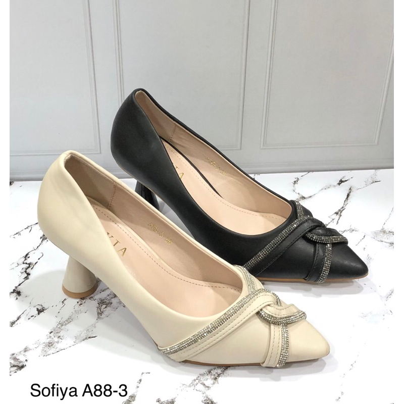 Sendal Wanita Heels Sofiya A88-3 Hak 7cm