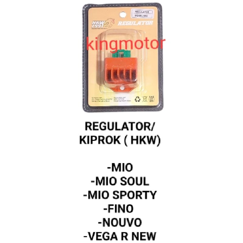 REGULATOR KIPROK CAS HKW RACING MIO MIO SOUL MIO SPORTY VINO NOUVO VEGA R NEW ORI HKW