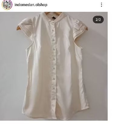 Baju Atasan Blus Silky Lembut Kemeja Blouse Satin Lengan Pendek Ukuran Kecil Murah