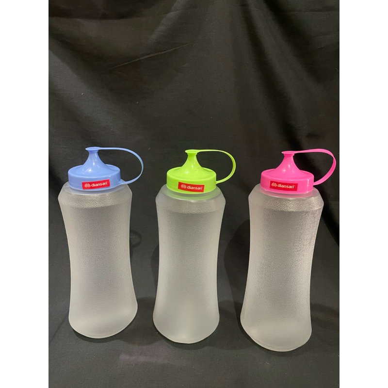 3pcs Botol saos plastik 1000ml/ Botol kecap plastik 1000ml / Botol mayonais plastik 1000ml