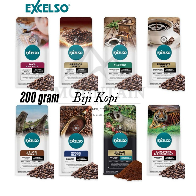 

Excelso Kopi Biji All Varian 200gr