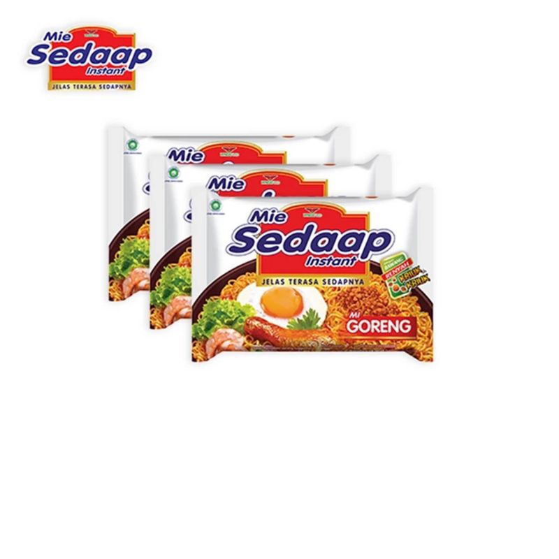 

Sedaap Mie Instan Goreng Bag 90grx3