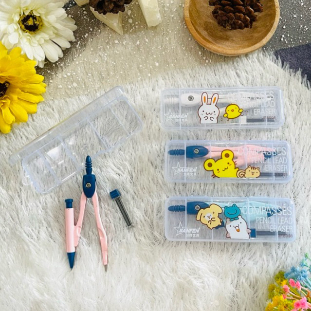 

Janka Sekolah Plus Pensil / Jangka Mekanik Warna