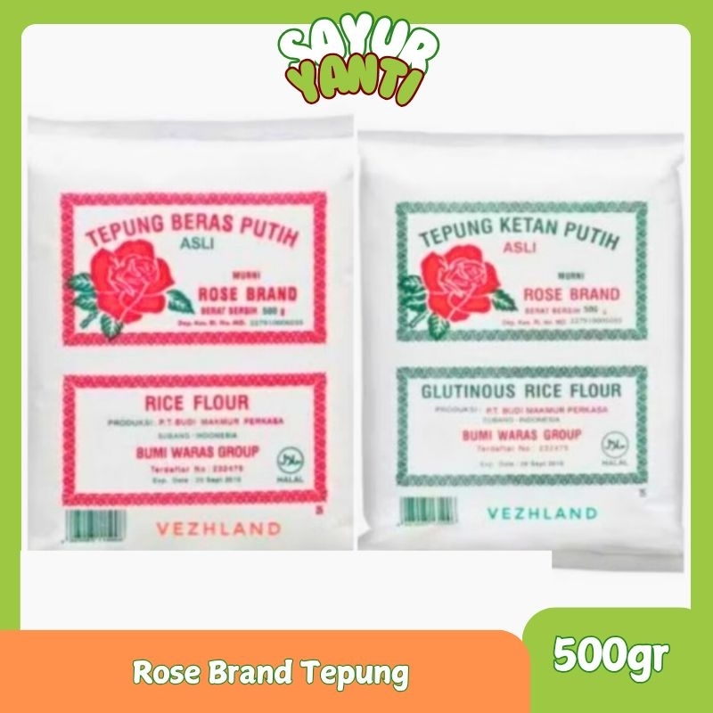 

Rose Brand Tepung Beras Putih | Tepung Ketan 500gr - Sayur Yanti