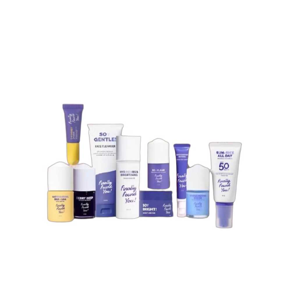 FFY - Finally Found You All Series | Face Cleanser | Face Serum | Moisturizer | Peel Off Mask | Suns