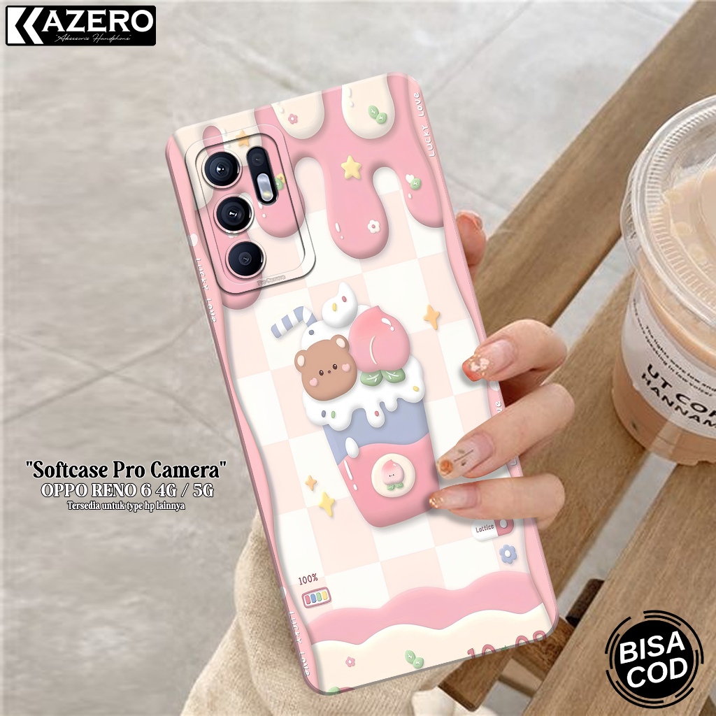 Kesing OPPO RENO 6 4G / 5G Fashion Case Kartun Softcase OPPO RENO 6 4G / 5G Silikon Pro Camera Casin