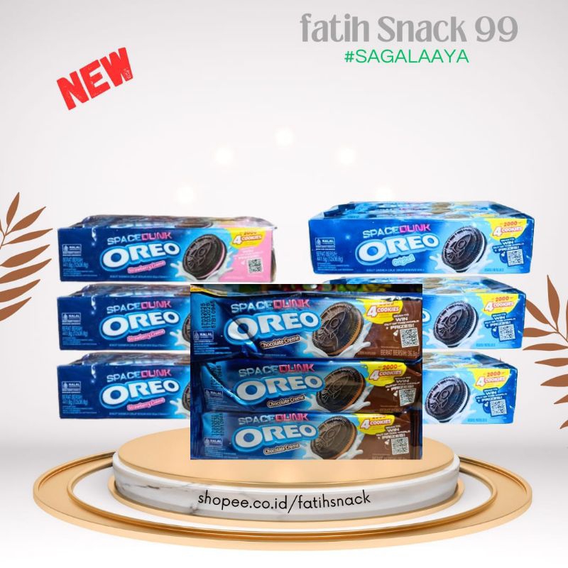 

OREO BISKUIT 36.8 GRAM ISI 12 PCS CHOCOLATE CREAM , STRAWBERRY , VANILA